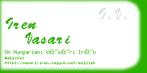 iren vasari business card